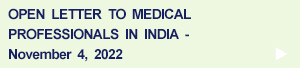 Open Letter to Medical Professionals of India
