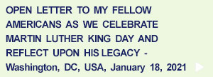 Open Letter re. Martin Luther King Day