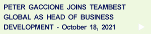 Peter Gaccione joins TeamBest Global as Head of Global Business Development - October 18, 2021