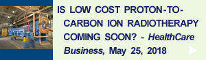 Is Low Cost Proton-to-Carbon Ion Radiotherapy Coming Soon?