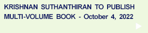 Krishnan Suthanthiran to Publish Multi-Volume Book